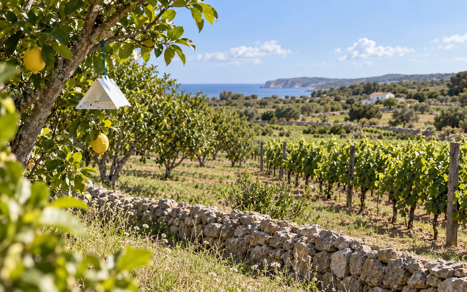 Finca mediterránea monitorizada mediante trampas ECOTRAP